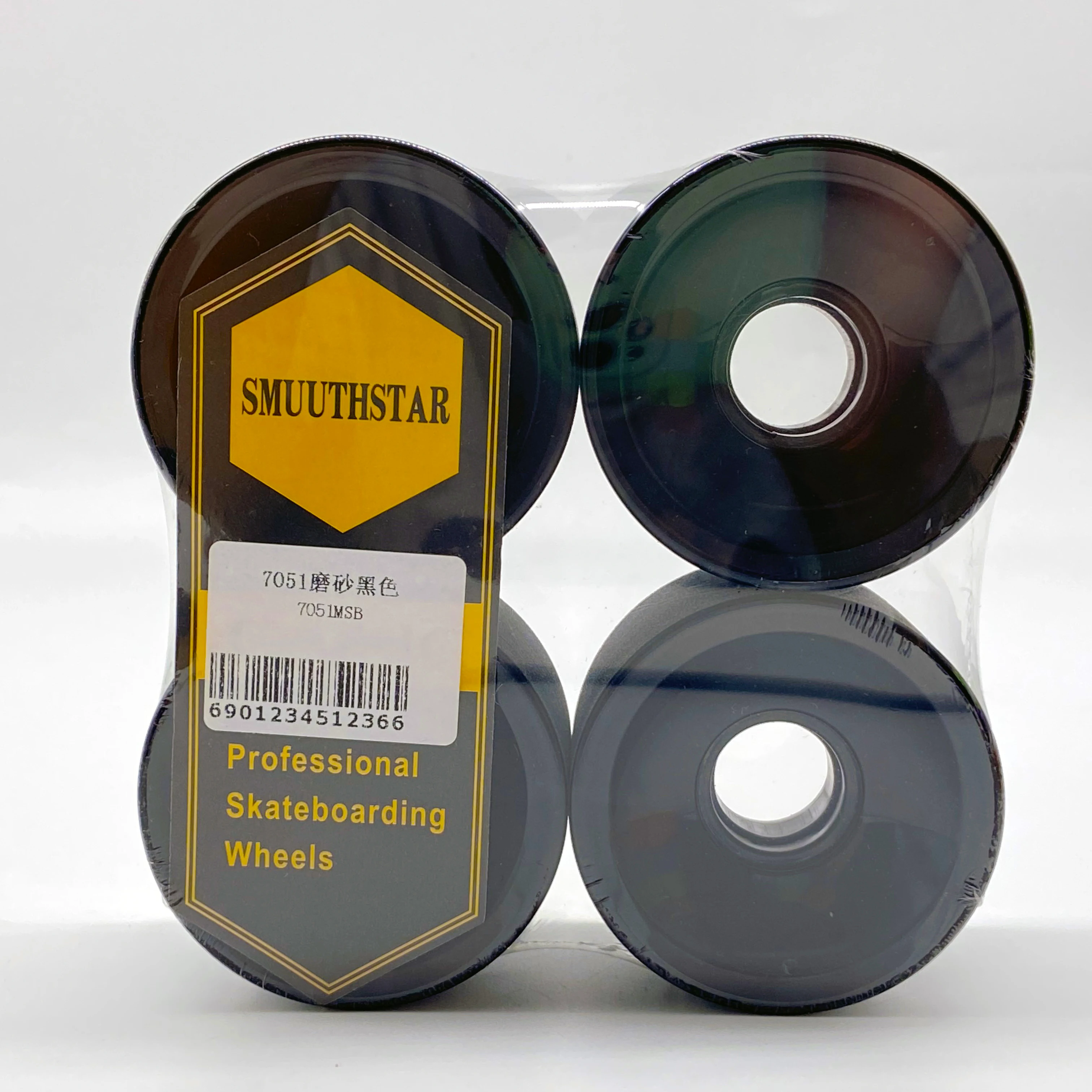 Skateboard Accessories Skateboard Wheel 4pcs 70x51mm Matte Surf Skateboard Wheels Longboard Low Noise Wear-resisting Road Field Street Skating