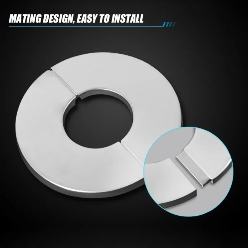 Bathroom Decorative Cover Shower Faucet Stainless Steel Round Covers Chrome Finish Beautify Water Pipe Wall Hole Bathroom Decor faucet decorative cover faucet cover sink tap hole covers