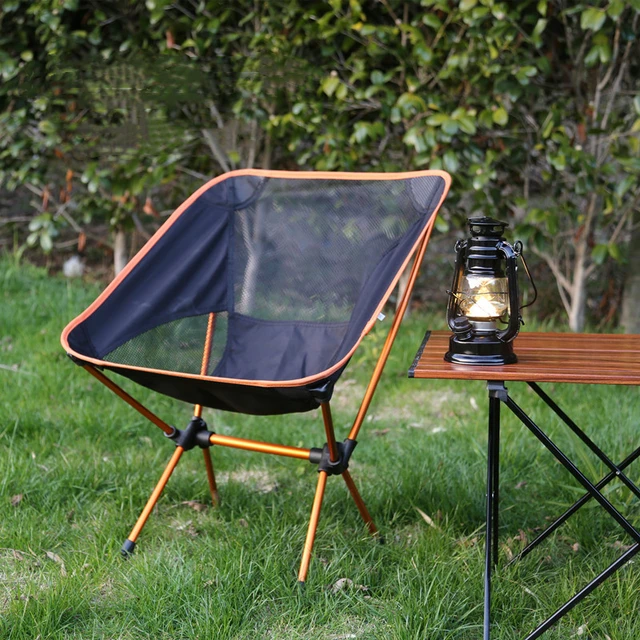 Silla de Camping ultraligera, taburete plegable de aluminio para  exteriores, pesca, playa, Picnic y caza - AliExpress