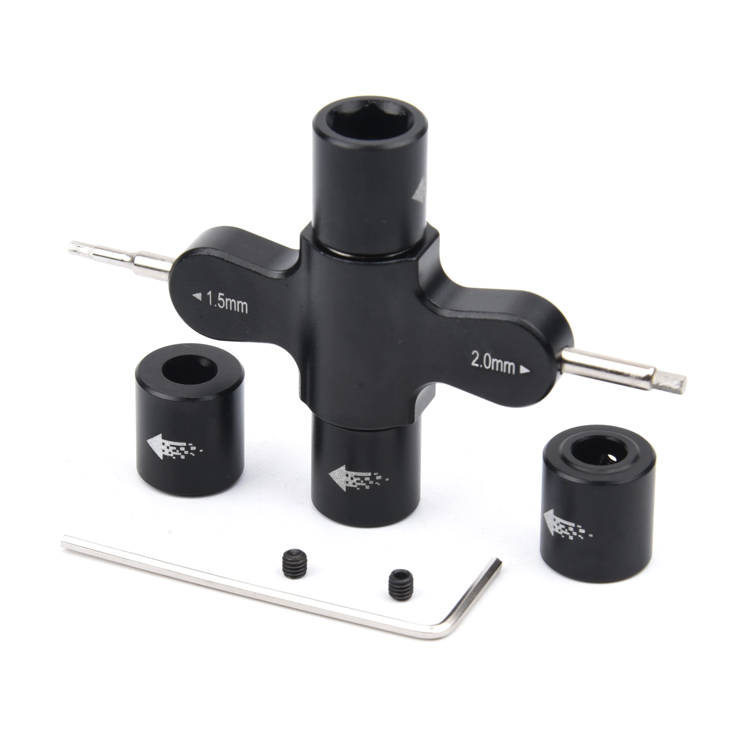 Utilisation de la clé à écrou M3/M5 pour moteur d'hélice drone FPV, dégagement rapide des hélices