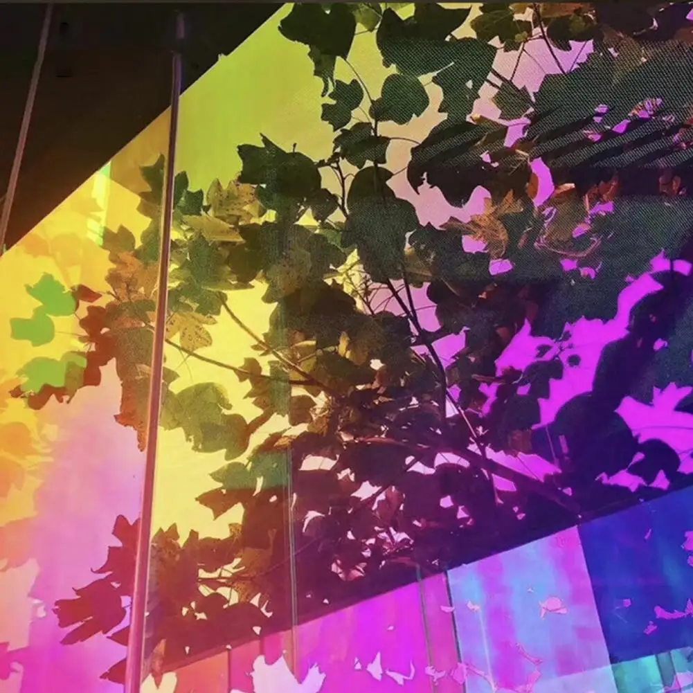 Unique Window Decal Convenient Wide Applications Exquisite Rainbow Sun Window Film