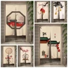 Chinese Style Scenery Door Curtain Landscape Ink Art Painting Curtain Living Room Japanese Doorway Entrance Hanging Half-Curtain 1