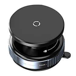 Universal 360° Rotatable & Foldable Magnetic Car Phone Holder with Enhanced Suction Cup Stability (A black)