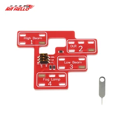 Enhanced Customizable Fog, Low, High Beam, and DRL Lamp (Red)