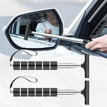 1-10PCS Retractable Car Windshield Wiper Tool Portable Rain Water Remover for Rearview Mirror Glass Cleaning Auto Accessory
