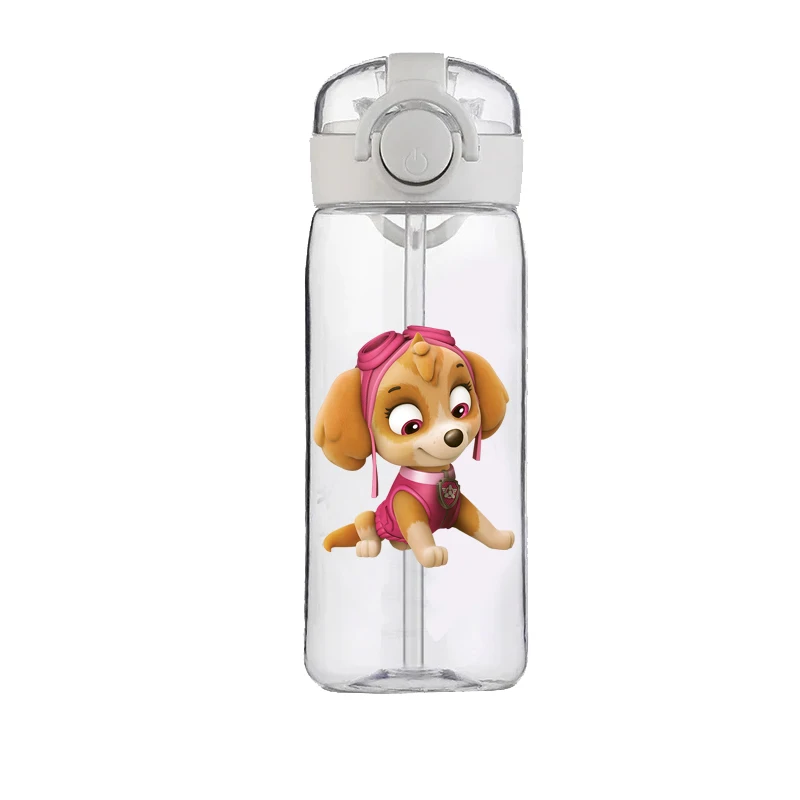PAW Patrol Chase Cup Clear Brand High Quality Water Bottle Outdoor Sport Leak Proof Plastic School Water Bottle for Kids 400ML 2