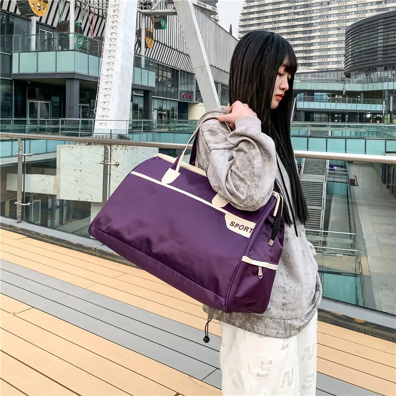 2024 New Women Men Short Distance Women Shoulder Carry Large Capacity Fashionable for Men and Trip Luggage Travel Bag