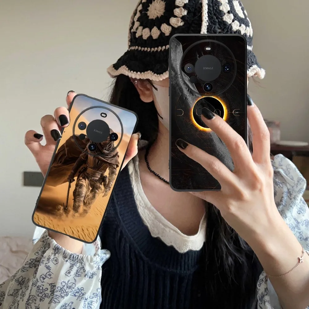 Fashion D-Dune Mobile Cell Phone Case For Huawei Mate 60 50 40 30 20 10 Pro Plus Lite E 5G Black Soft Phone Cover Funda