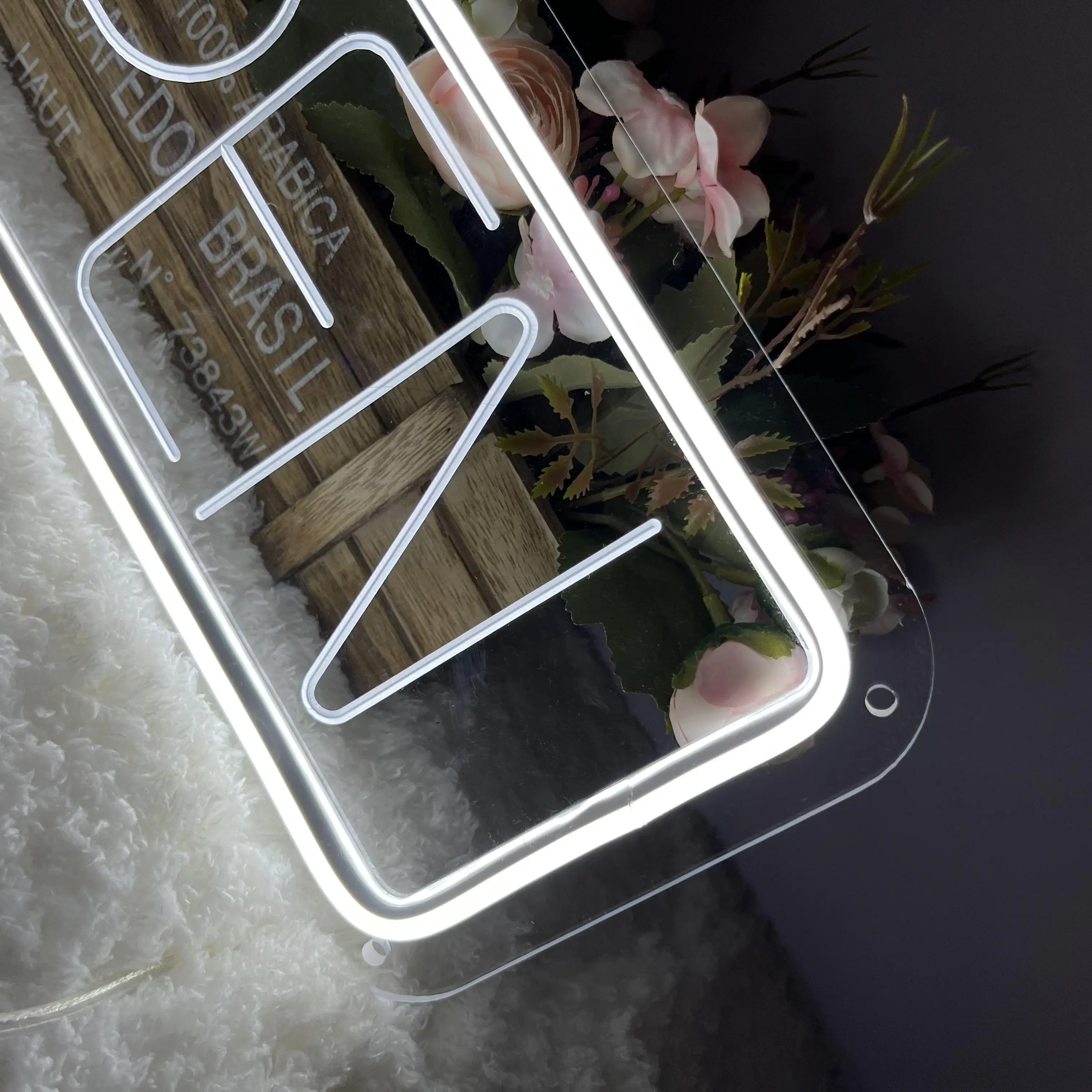 GOTOTO Enseigne Lumineuse LED Bar, Panneau D'Affichage Lumineux LED Panneau De Signe Pour Vitrine Boutique Bar Café Restaurant, 48x25CM