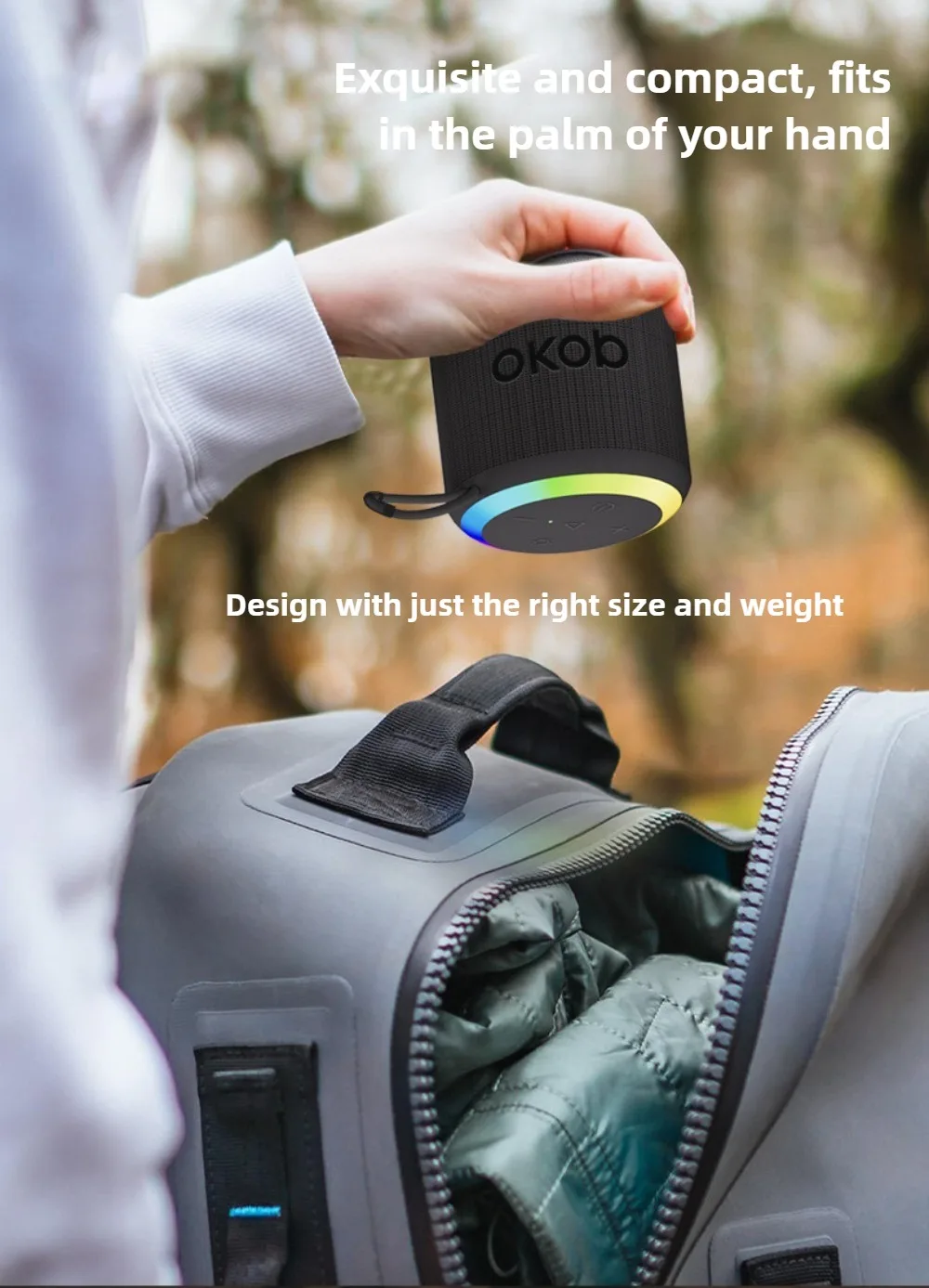 Tragbarer Bluetooth Lautsprecher Mit Erstklassiger Klangqualität_voghion.com