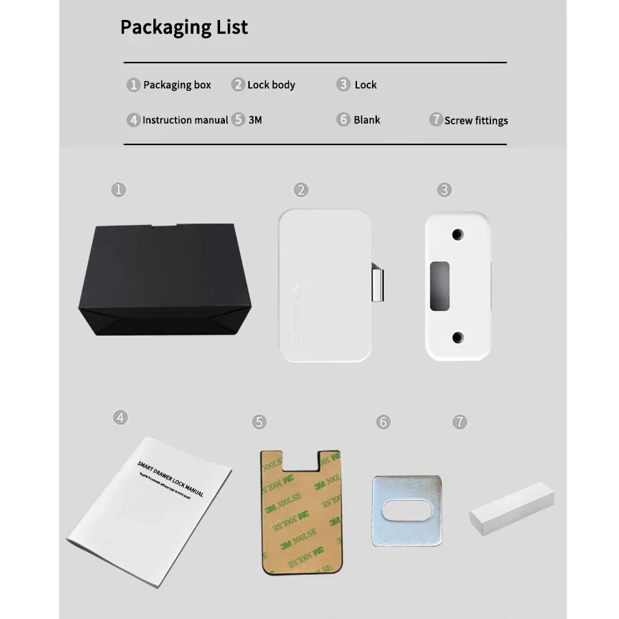 Tuya قفل ذكي خزانة ملفات منزلية باب خزانة الملابس...