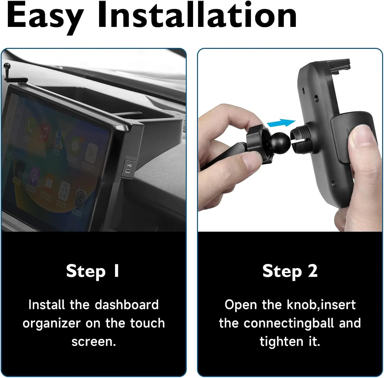 Organizer per Cruscotto Toyota Tacoma 2024 2025 2026 e 4Runner 2025 2026, Accessori per Console Centrale e Cruscotto Post-Schermo - Image 4