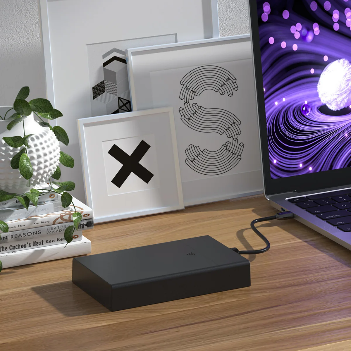 GX-S353U3 3.5인치 SATA 하드 드라이브 인클로저, USB 3.0 고속 전송, 도구 없이 사용 가능한 외장 하드 드라이브 인클로저