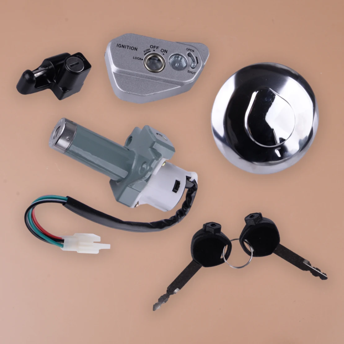 Interruttore Di Accensione Chiavi Set Di Blocco Kit Di Montaggio Adatto Per Hawk 250 Dirt Bikes Pit Bikes 250Cc