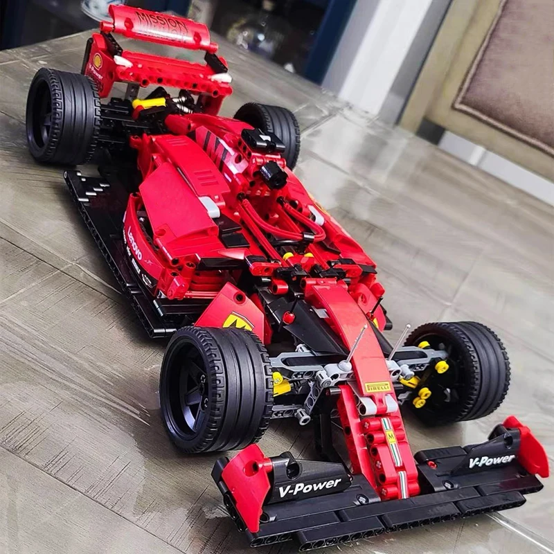Simulazione Tecnica F1 Racing Car Building Blocks App Telecomando Speed Racing Sport Vehicle Model Brick Toys For Boy Moc