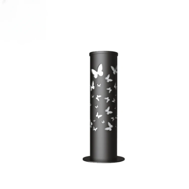 Butterfly Pattern Pole Pillar Lamp Lawn Landscape Lighting Decor Garden Lights Hotel Park Villa European Bollard Light