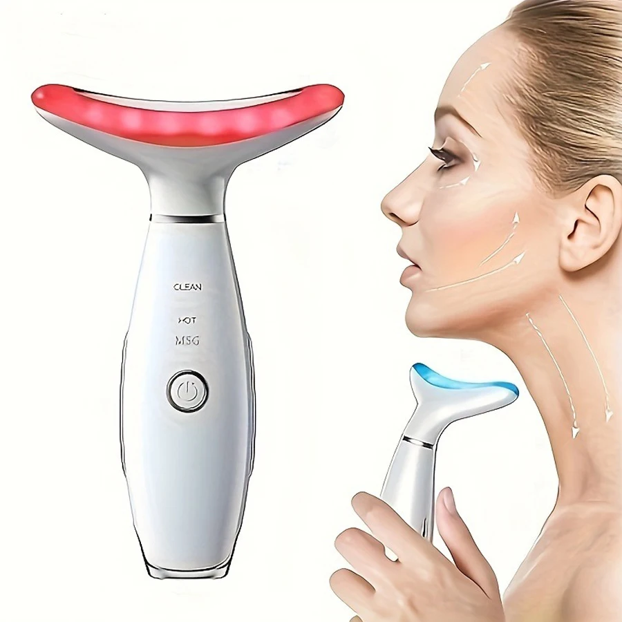 Rechargeable Neck Beauty Massager-Dual Zone Rejuvenating Therapy, Advanced Skin Care, the Perfect Mother's Day Gift