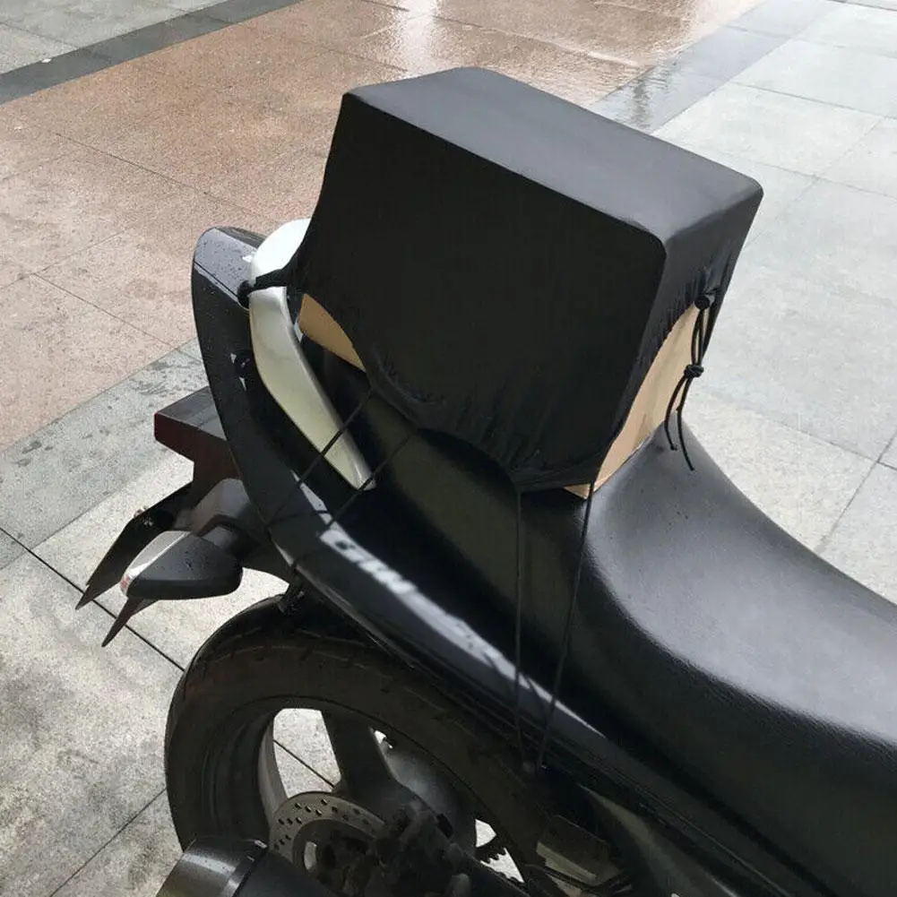 Waterproof Elastic Motorcycle Luggage Cover Cargo Net Helmet Holder Tail Bag Oil Tank Cover With 6 Hooks Motorcycle Accessories motorcycle cargo net motorcycle bungee net motorcycle luggage net motorcycle helmet holder motorcycle tail bag