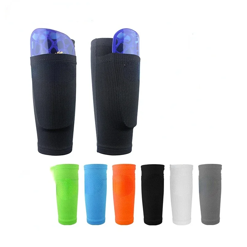 Women Men Kids Teens Soccer Shin Guards Leg Sleeves Football Calf Protector Shinpads Shockproof Anti-collision Sets