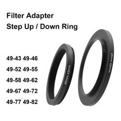 Universal Metal Camera Lens Filter Adapter Ring for Various Lens Sizes - UV, ND, and CPL Compatible