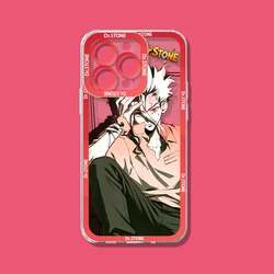 Dr. STONE Senku Ishigami Anime Music Theme Transparent Phone Case - iPhone 15 Plus (6)