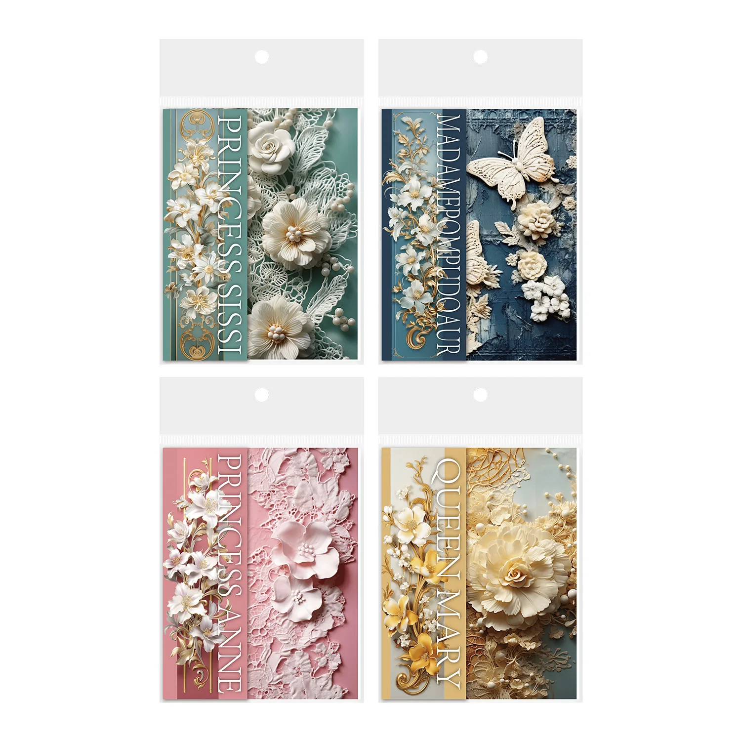 30 Sheets 3D stereo Flowers style Decorative Diary Album Scrapbooking Collage material paper Planner Craft Supplies