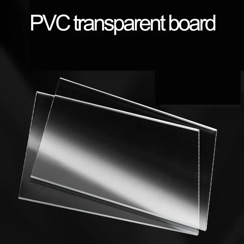 투명 PVC 보드 절단 가능한 투명 플라스틱 시트, 심 문짝 장식, 내구성 두께 0.3-2mm,Size100X100 100X200 210X297mm