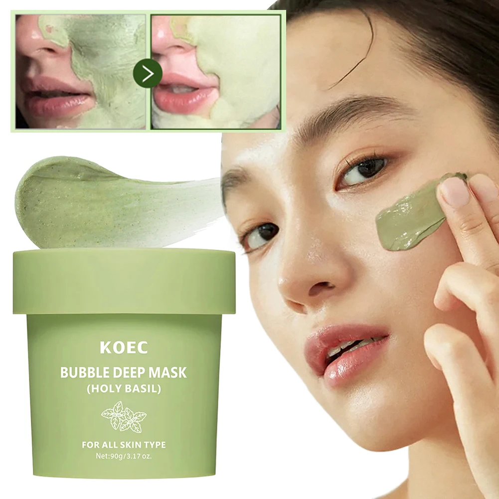 Bubble Deep Mask Deep Pore Cleansing Mask Korean Blackhead Wash Off Mask Detoxifying Clay Purifying Formulas For All Skin Types