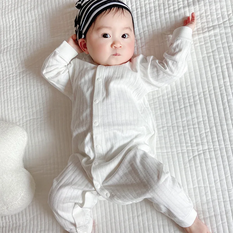 

3-18M Spring Autumn Newborn Infant Baby Boys Girls Romper Playsuit Overalls Cotton Long Sleeve Baby Jumpsuit Newborn Clothes