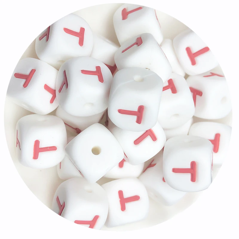 10 Stücke Neue 12mm Baby Silikon Buchstaben Perlen Schnuller Buchstaben Alphabet Perlen Kauen Zahnen Beißringe Pflege Dusche Geschenke BPA freies – Detail 23