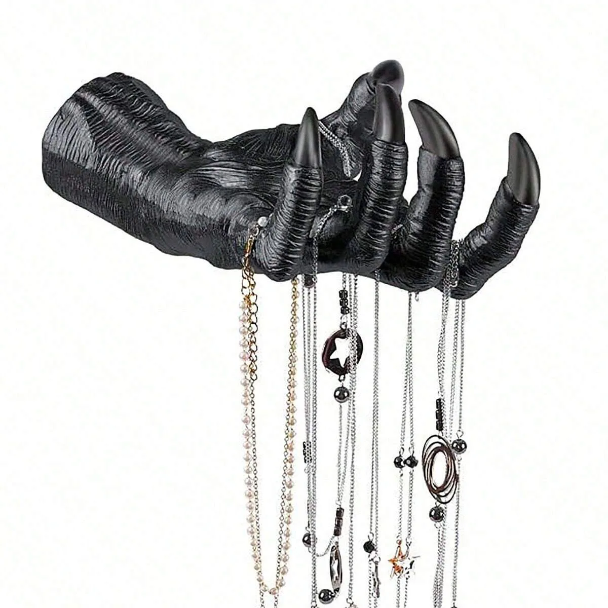 1pc-Resin Demon Claw Hand Witch Arm Holder,  Pendant Halloween Decor Wall Hanging Accessory Craft Supplies for Home Decoration 5