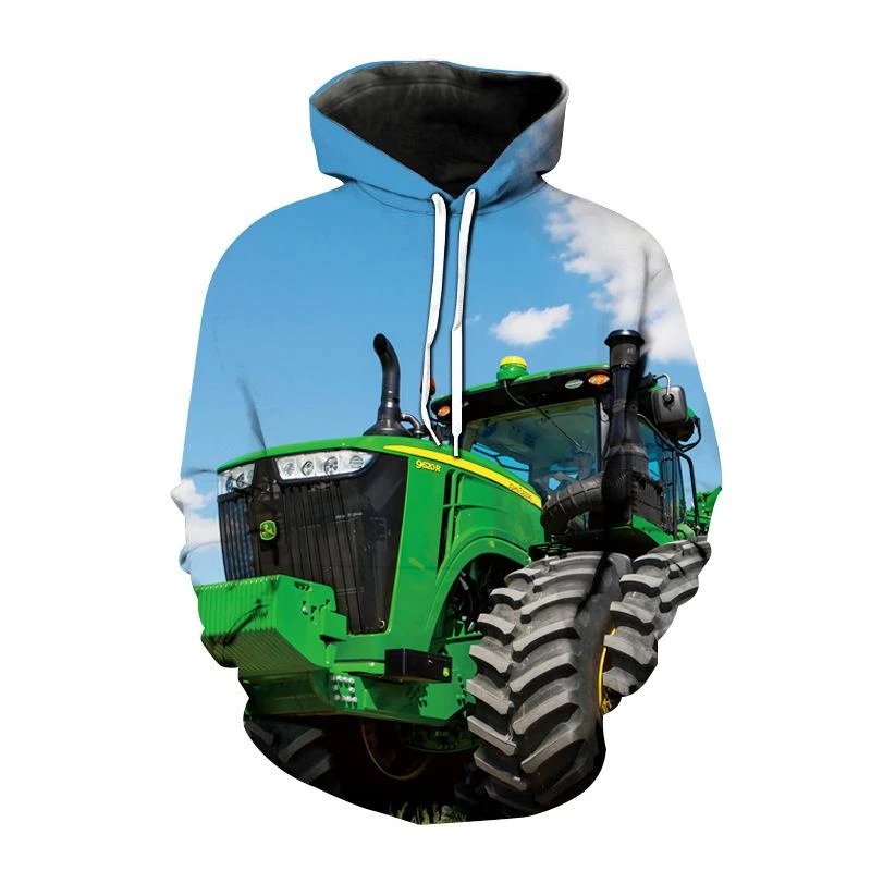 thumbnail image 1 of Nueva sudadera con capucha con estampado 3D de tractor para hombre y mujer, estilo Harajuku y hip hop, informal, a la moda, 1 of 5