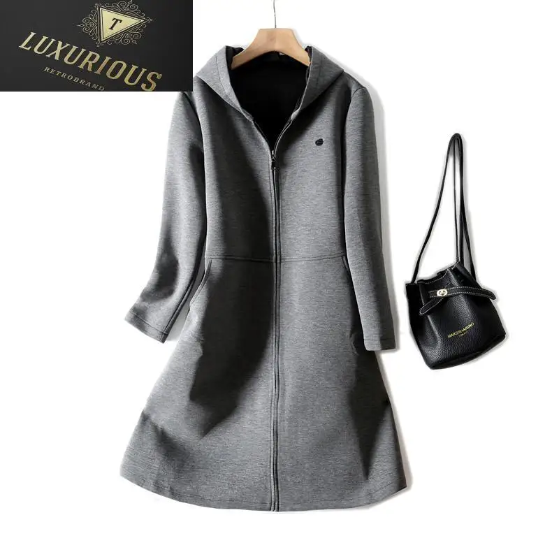 

Womens Fleece Coat 2023 Autumn Winter Zipper Drawstring Warm Plush Jacket Hooded Fashion Simple Casual Windbreaker
