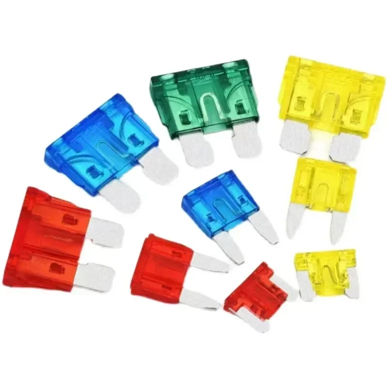 50pcs Car Fuse Blade Fuse Kit Mini Small Medium Fuses Automatic Truck Blade Assortment Kits 3/5/7.5/10/15/20/25/30/35/40A