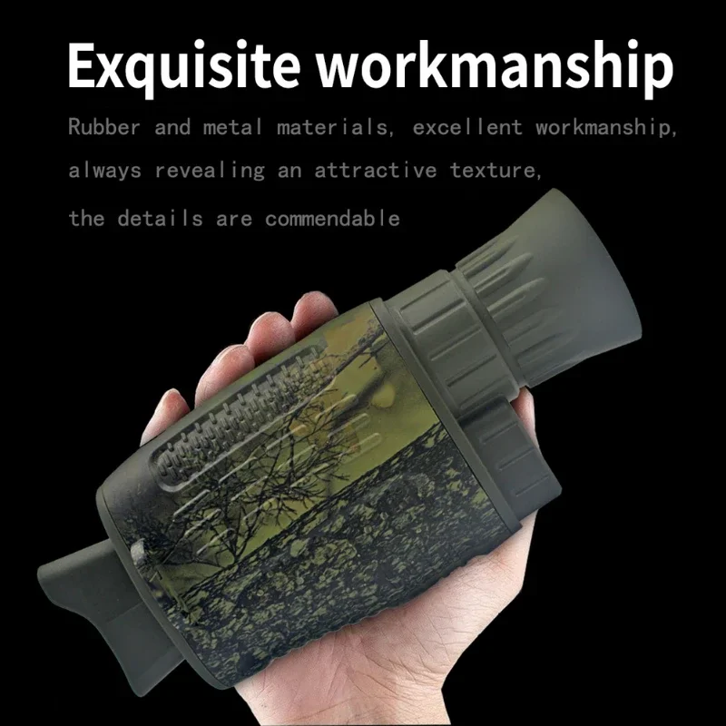 NV1000 Night Vision Monocular Infrared Night Vision Camera 9 Languages 5X Digital Zoom 200M Full Dark Viewing Distance for Hunt