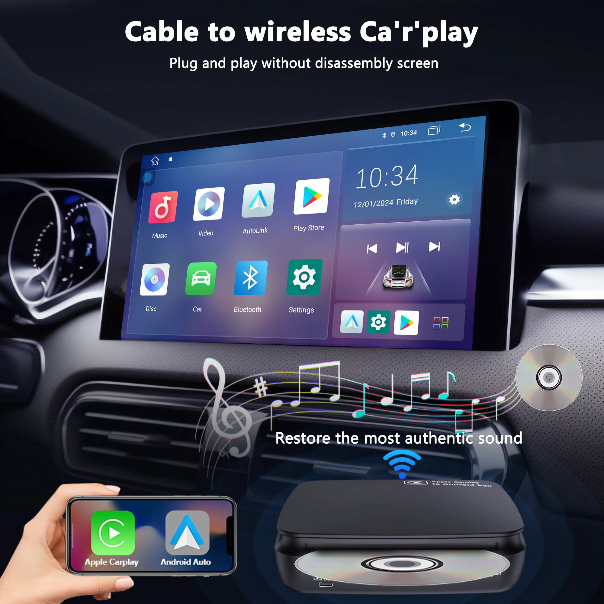 AUTOTOP ȵ̵ 13  ī÷ AI ڽ CD DVD ÷̾,  ƿ BMW Ÿ     Ƽ̵ ÷̾