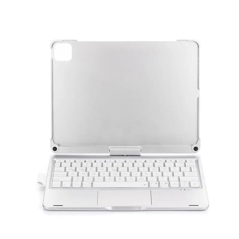 360 Degree Rotating Keyboard Backlit Wireless Protective Keypad Rainbow Light Keypad Protective Tablet Keyboard Tablet Accessory