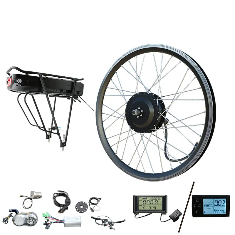 

48V 500W Eletric Bike Motor Kit 18AH EBike Conversion 20-29 Inch 700C Electric Rear Wheel MTB Accessories