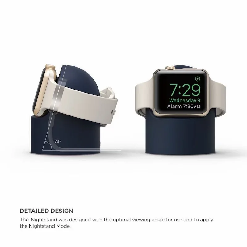

Silicone Charger Stand For Apple Watch Series 7/6/SE/5/4/3/2/1 Desk Holder Bracket For iWatch (45/44/42/41/40/38mm) Accessories