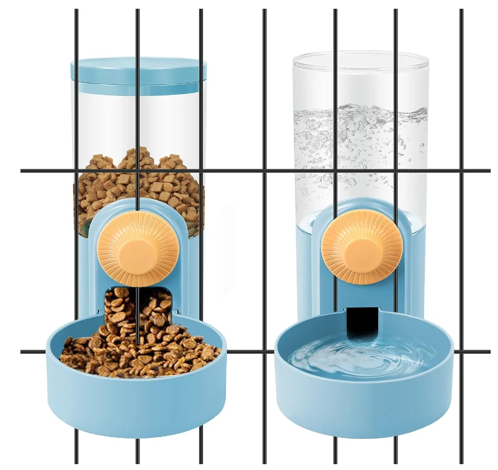 Sam Hanging Cage Automatic Small Pet Food Bowl Water Bottle Dispenser