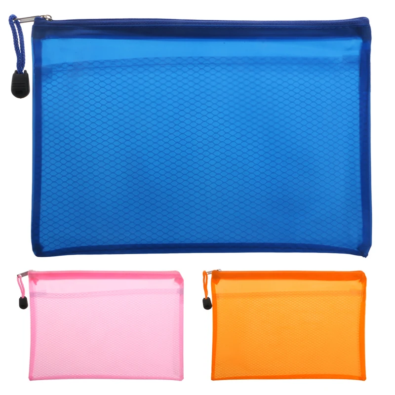 

Document Bag Zipper File Pocket Storage Office School Waterproof Dropship