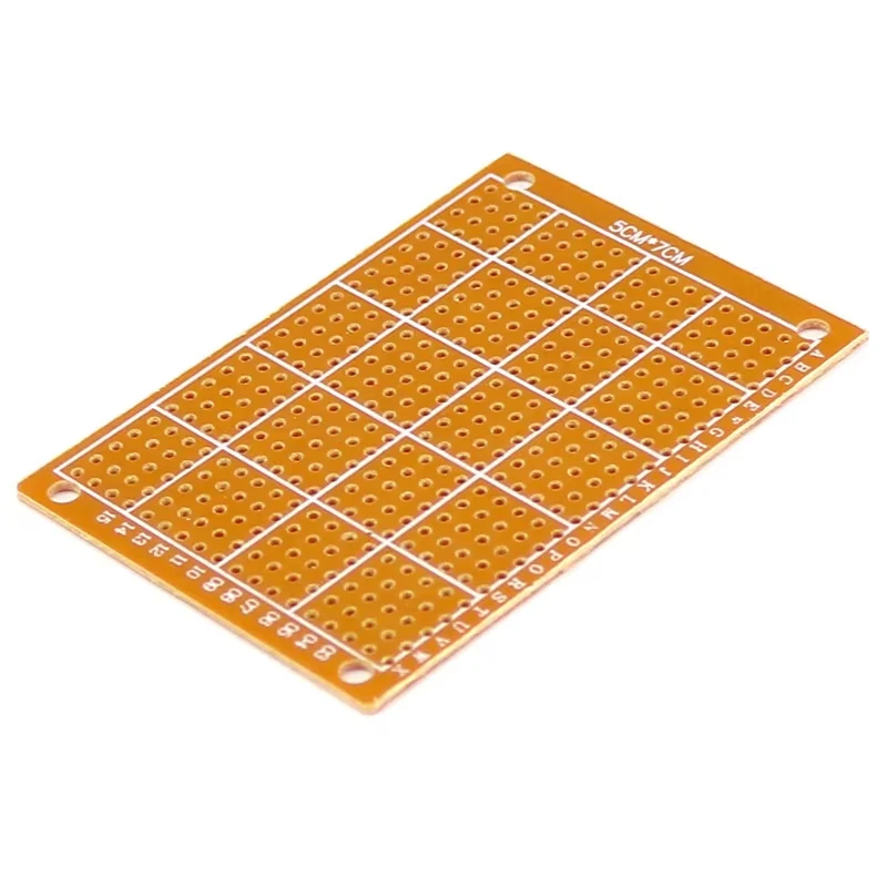 5/10PCS DIY Corkboard PCB Universal Board 5*7CM PCB DIY Prototype Paper Universal Board Yellow Single-Sided Copper