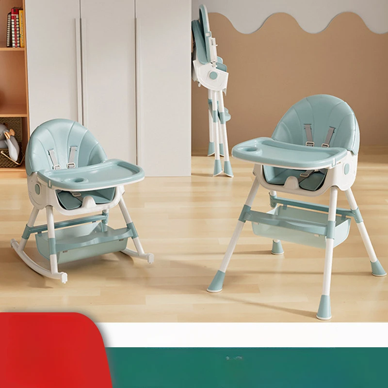 

Baby High Chair Adjustable Children's Table Chair Dining Chair Baby Chair BB Stool Can Lie Down Baby Dining Table Chair Portable