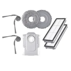 Roborock Enhanced Accessory Kit for Robot Vacuum Cleaners - Original Filter, DuoDivide Brush, Mop, and Dust Bag (RevoCurv Pack 1)