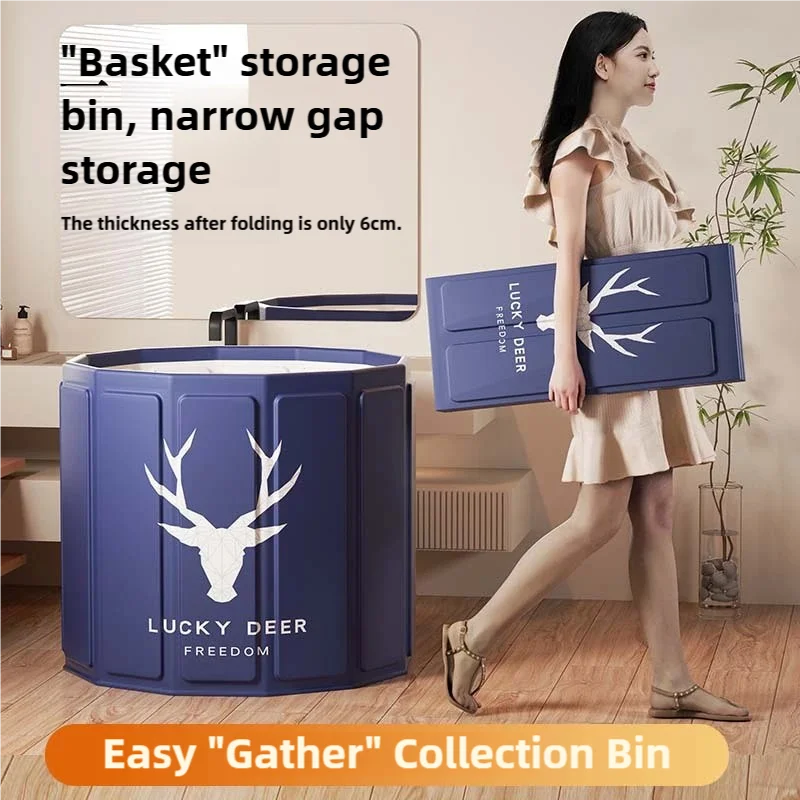 Free Installation Ice bathtub Bathing Tub for Adults, Foldable Bath Tub for Home use, Full Bbody Bath Tub, Shower Basin,