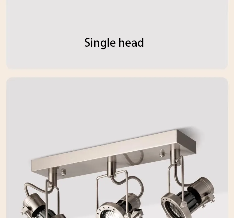 Led Spotlights Surface Mounted Spot Light Medieval Industrial Style Ceiling Lamp 2 3 Heads Adjustable Angle Painting Lighting