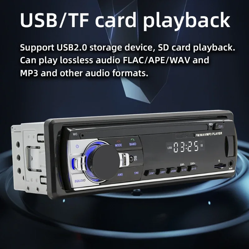 Car MP3 Player 1 Din Stereo Multimedia Digital Bluetooth FM ISO Power Aux Input USB Fm Transmitter