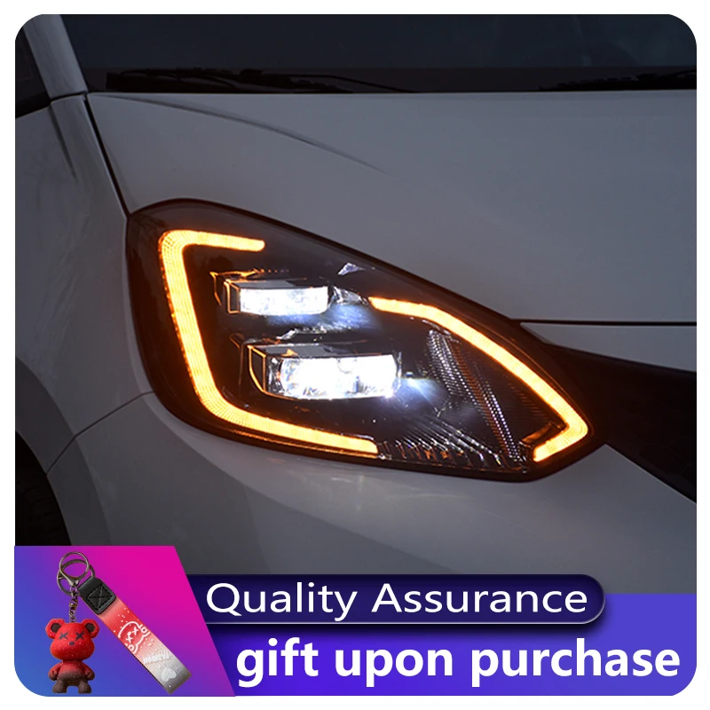 

Car Lamps For Honda Fit GK5 2021 2022 2023 Front Lights Dynamic LED Turn Signal DRL Headlight HID Projector Lens Refit Auto Tool