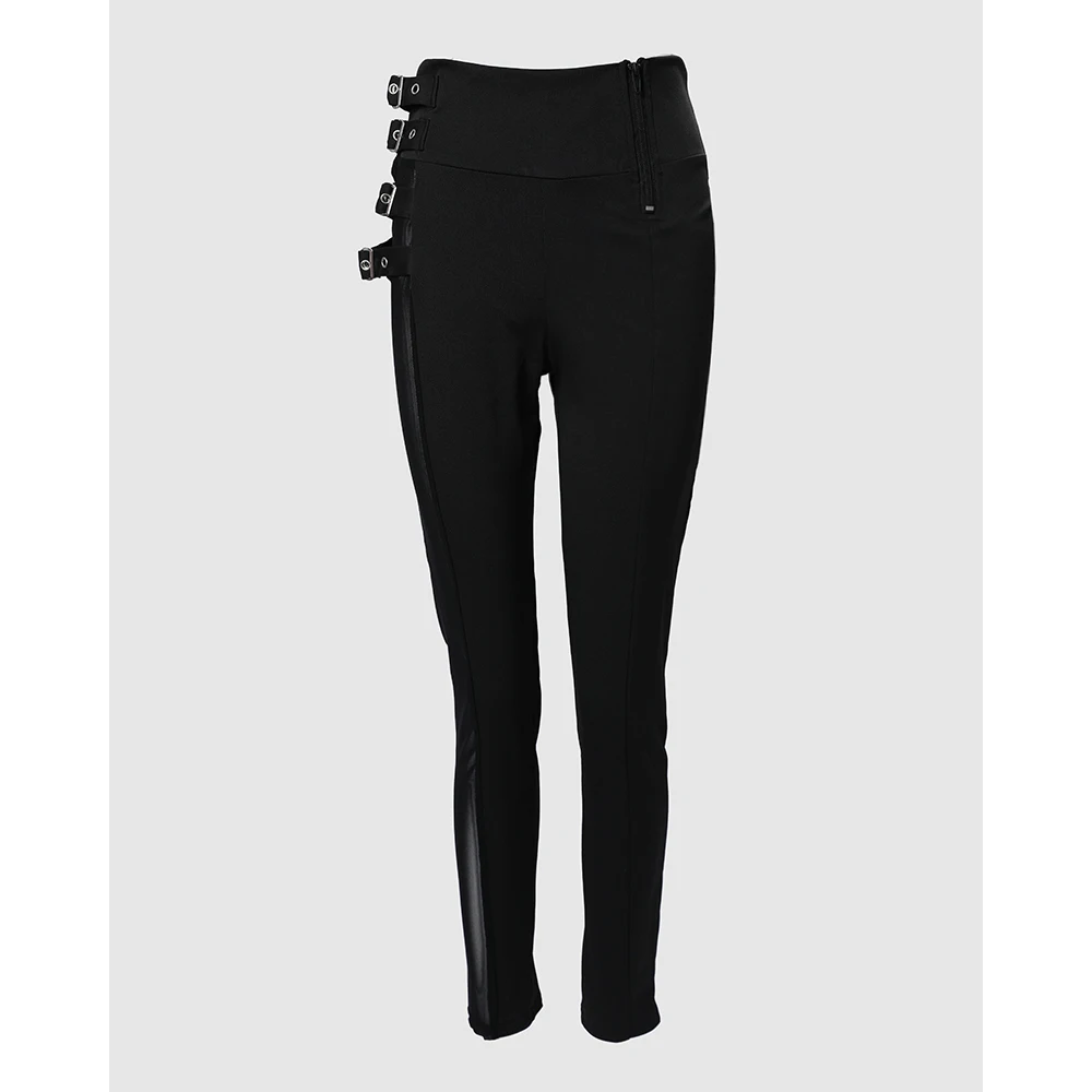 Description Picture 5 of itemSexy Zipper Black Slim Pants 2025 Autumn Women Fashion High Waist Skinny Pencil Pant Female Streetwear Trousers y2k Ladies Pants