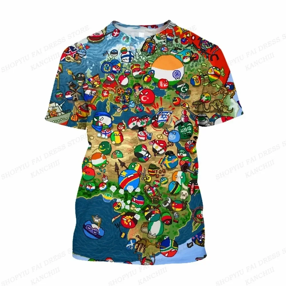 Summer Men's T-shirt Flag Of The World 3d Print T-shirts Men Women Fashion Short Sleeve Tshirt Kids Tops Tees Boy T Shirt Flag 2